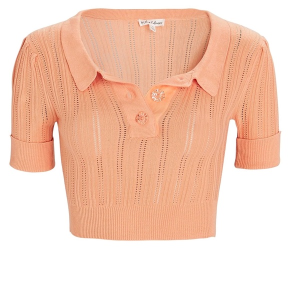 For Love & Lemons Phoebe Knit Polo - Picture 5 of 11